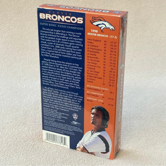 Vintage Denver Broncos Super Bowl XXXIII 1999 VHS Video Tape-ORIGINAL PACKAGING! - Picture 2 of 6
